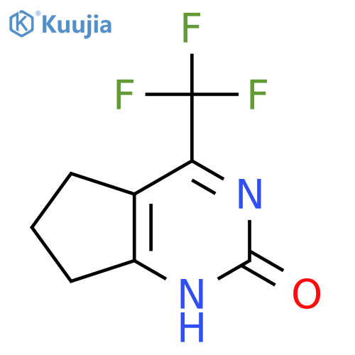 2H-Cyclopentapyrimidin-2-one, 1,5,6,7-tetrahydro-4-(trifluoromethyl)- structure