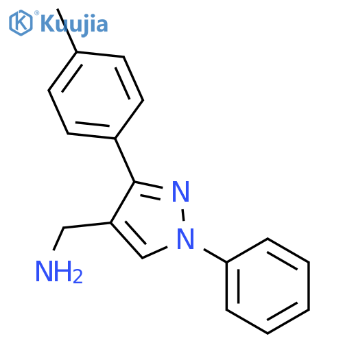 1H-Pyrazole-4-methanamine, 3-(4-methylphenyl)-1-phenyl- structure