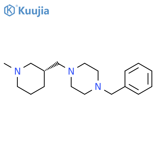 Piperazine, 1-[[(3R)-1-methyl-3-piperidinyl]methyl]-4-(phenylmethyl)- structure