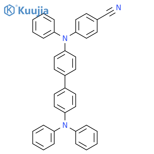 Benzonitrile, 4-[[4'-(diphenylamino)[1,1'-biphenyl]-4-yl]phenylamino]- structure