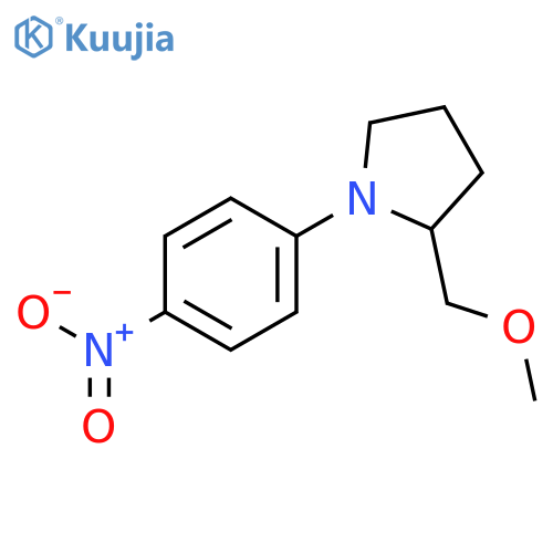 Pyrrolidine, 2-(methoxymethyl)-1-(4-nitrophenyl)-, (2S)- structure