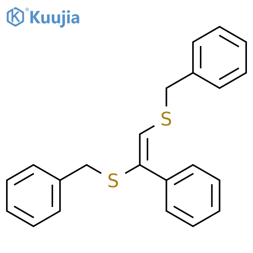 Benzene, [1,2-bis[(phenylmethyl)thio]ethenyl]- structure