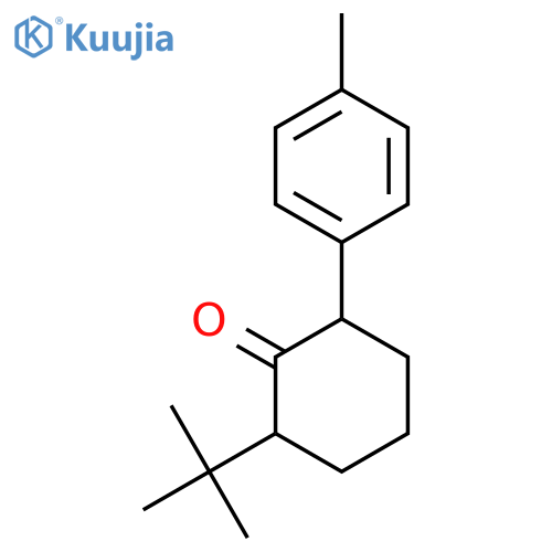 Cyclohexanone, 2-(1,1-dimethylethyl)-6-(4-methylphenyl)- structure