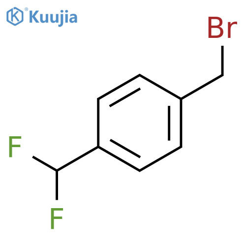 1-(bromomethyl)-4-(difluoromethyl)benzene structure