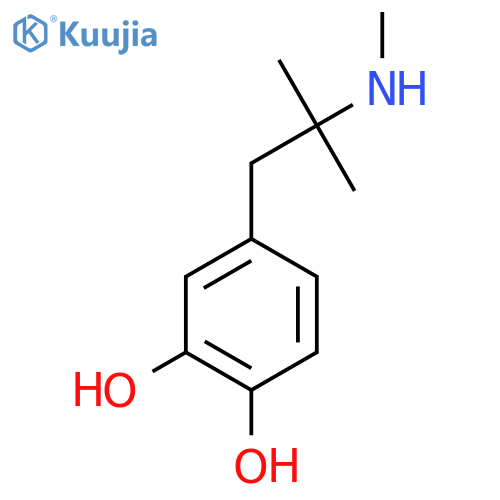 4-2-methyl-2-(methylamino)propylbenzene-1,2-diol structure