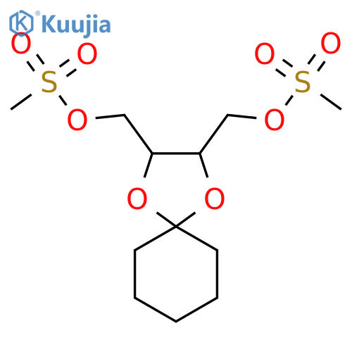 [3-(methylsulfonyloxymethyl)-1,4-dioxaspiro[4.5]decan-2-yl]methyl Methanesulfonate structure