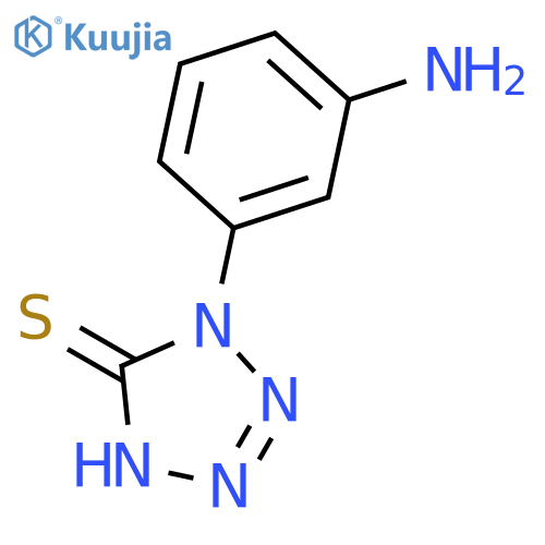1-(3-Aminophenyl)-1,4-dihydro-5H-tetrazole-5-thione structure