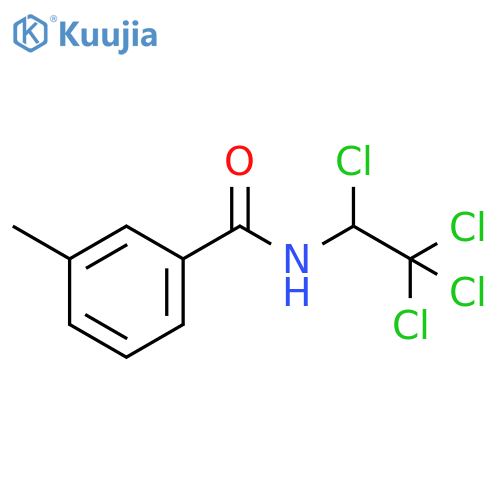 Benzamide, 3-methyl-N-(1,2,2,2-tetrachloroethyl)- structure