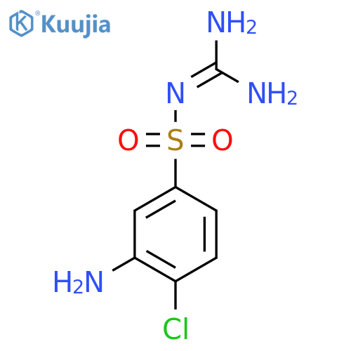 N-(3-amino-4-chlorobenzenesulfonyl)guanidine structure