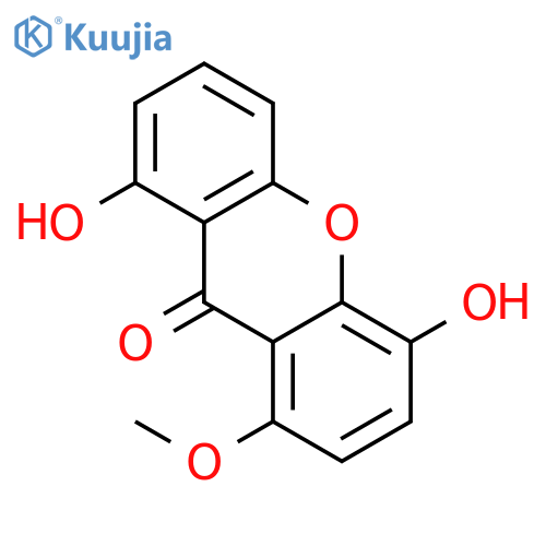 9H-XANTHEN-9-ONE, 4,8-DIHYDROXY-1-METHOXY- structure