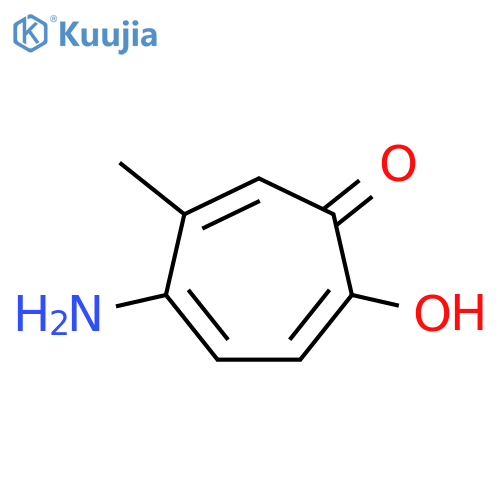2,4,6-Cycloheptatrien-1-one,5-amino-2-hydroxy-4-methyl- structure