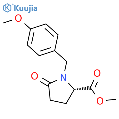 L-Proline, 1-[(4-methoxyphenyl)methyl]-5-oxo-, methyl ester structure