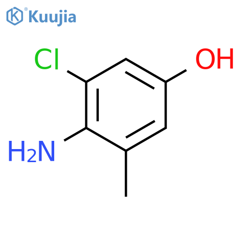 4-Amino-3-chloro-5-methylphenol structure