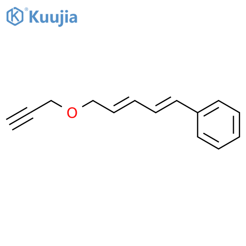 Benzene, [(1E,3E)-5-(2-propynyloxy)-1,3-pentadienyl]- structure