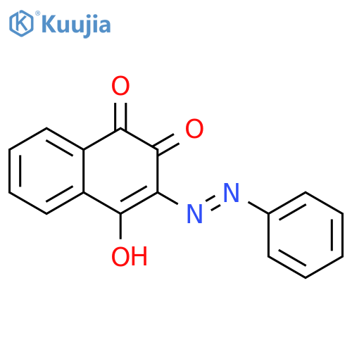 1,2-Naphthalenedione, 4-hydroxy-3-(phenylazo)- structure