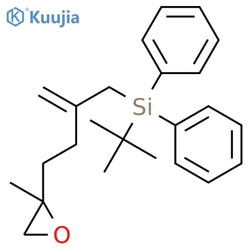 Silane,(1,1-dimethylethyl)[2-methylene-4-(2-methyloxiranyl)butyl]diphenyl- structure