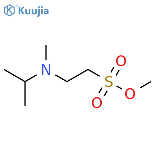 Ethanesulfonic acid, 2-[methyl(1-methylethyl)amino]-, methyl ester structure