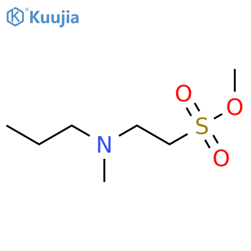 Ethanesulfonic acid, 2-(methylpropylamino)-, methyl ester structure