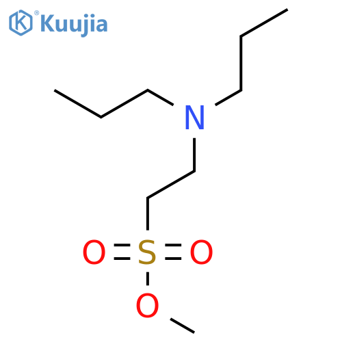 Ethanesulfonic acid, 2-(dipropylamino)-, methyl ester structure