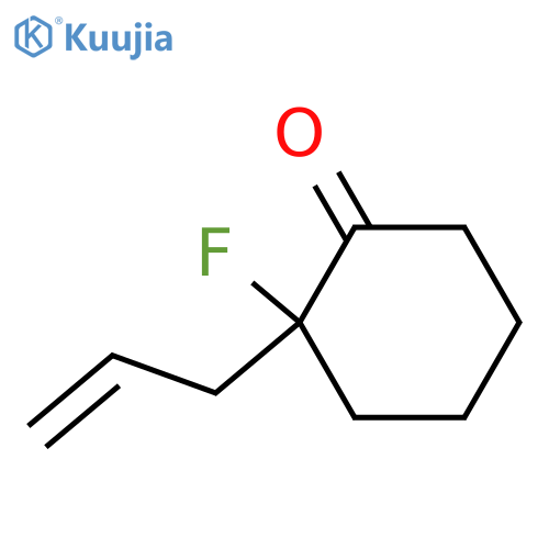 Cyclohexanone, 2-fluoro-2-(2-propenyl)-, (2R)- structure