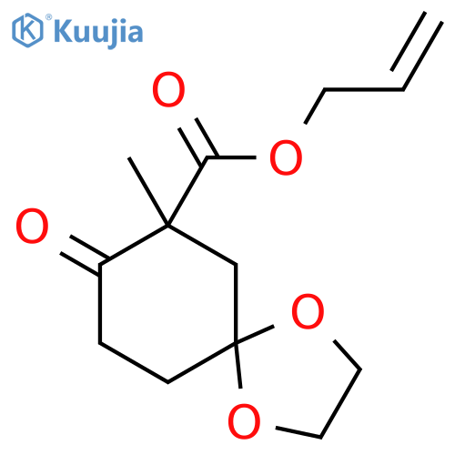 1,4-Dioxaspiro[4.5]decane-7-carboxylic acid, 7-methyl-8-oxo-,2-propenyl ester structure