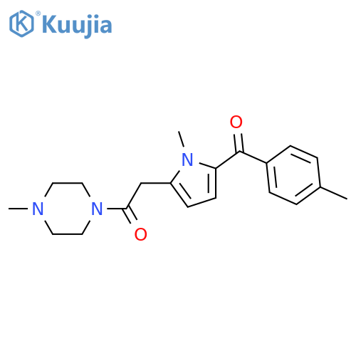 Ethanone,2-[1-methyl-5-(4-methylbenzoyl)-1H-pyrrol-2-yl]-1-(4-methyl-1-piperazinyl)- structure