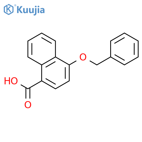 1-Naphthalenecarboxylic acid, 4-(phenylmethoxy)- structure