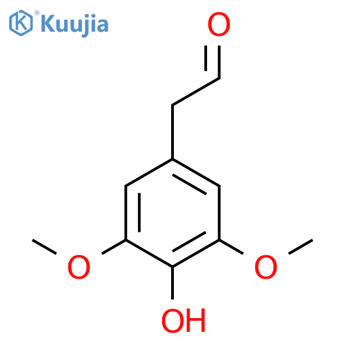 2-(4-hydroxy-3,5-dimethoxyphenyl)acetaldehyde structure