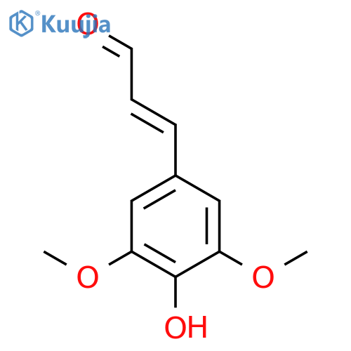 2-Propenal, 3-(4-hydroxy-3,5-dimethoxyphenyl)- structure