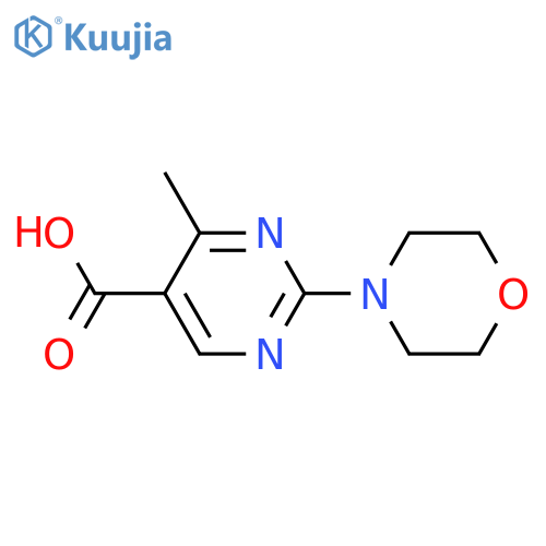 4-methyl-2-morpholinopyrimidine-5-carboxylic Acid structure