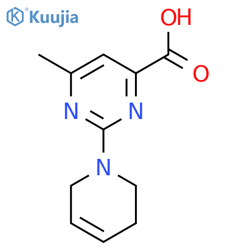 4-Pyrimidinecarboxylic acid, 2-(3,6-dihydro-1(2H)-pyridinyl)-6-methyl- structure