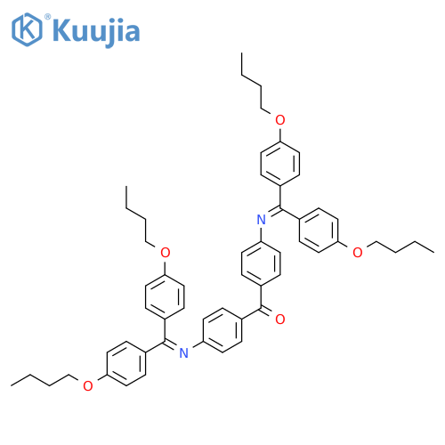 Methanone, bis[4-[[bis(4-butoxyphenyl)methylene]amino]phenyl]- structure