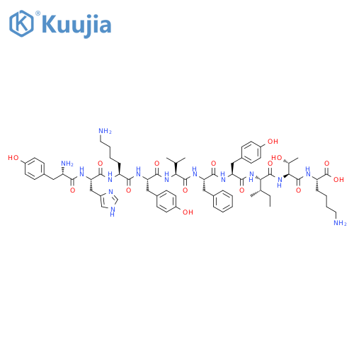 L-Lysine,L-tyrosyl-L-histidyl-L-lysyl-L-tyrosyl-L-valyl-L-phenylalanyl-L-tyrosyl-L-isoleucyl-L-threonyl- structure