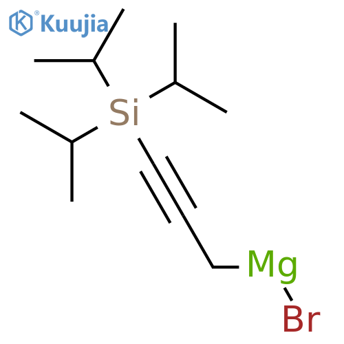 Magnesium, bromo[3-[tris(1-methylethyl)silyl]-2-propynyl]- structure