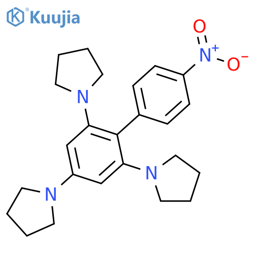 PYRROLIDINE, 1,1',1''-(4'-NITRO[1,1'-BIPHENYL]-2,4,6-TRIYL)TRIS- structure