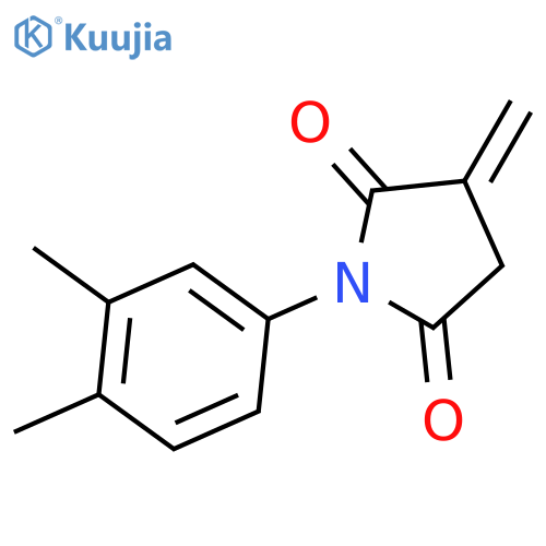 2,5-Pyrrolidinedione, 1-(3,4-dimethylphenyl)-3-methylene- structure