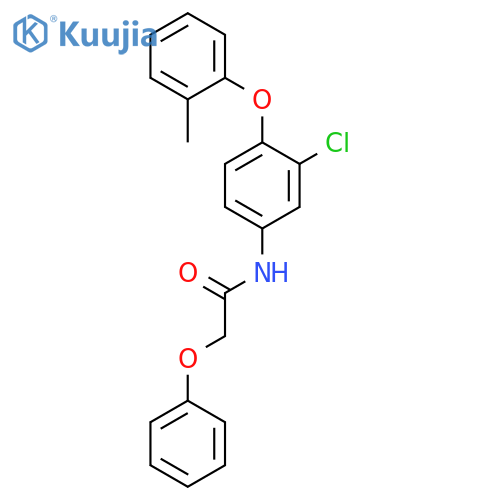 Acetamide, N-[3-chloro-4-(2-methylphenoxy)phenyl]-2-phenoxy- structure