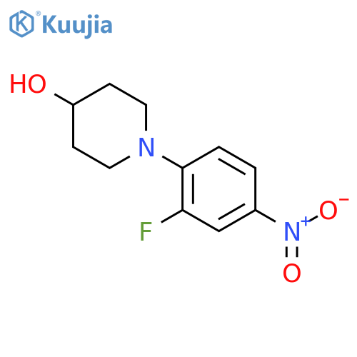 1-(2-Fluoro-4-nitrophenyl)piperidin-4-ol structure