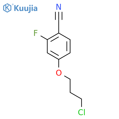 4-(3-Chloropropoxy)-2-fluorobenzonitrile structure