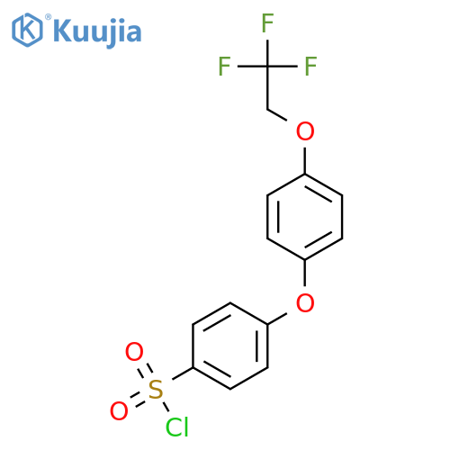Benzenesulfonyl chloride, 4-[4-(2,2,2-trifluoroethoxy)phenoxy]- structure