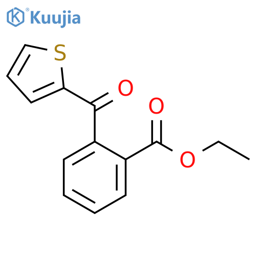 Benzoic acid, 2-(2-thienylcarbonyl)-, ethyl ester structure