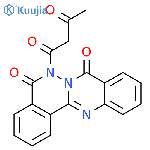 6H-Phthalazino[1,2-b]quinazoline-5,8-dione, 6-(1,3-dioxobutyl)- structure