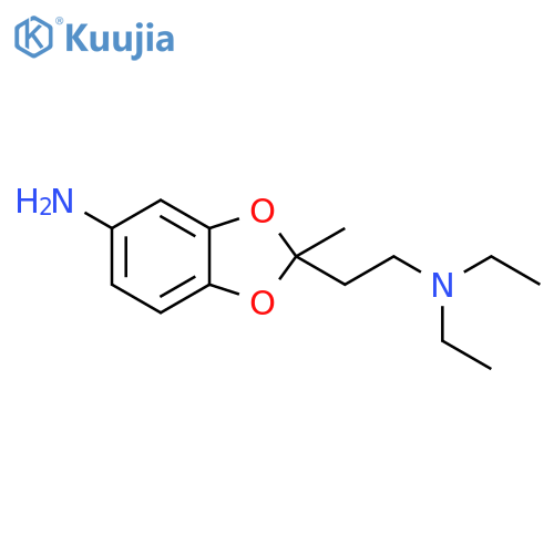 1,3-BENZODIOXOLE-2-ETHANAMINE, 5-AMINO-N,N-DIETHYL-2-METHYL- structure