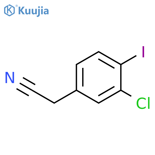 2-(3-chloro-4-iodophenyl)acetonitrile structure