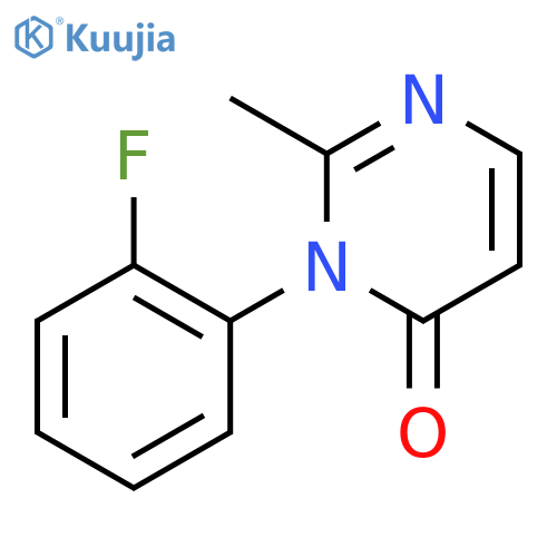 4(3H)-Pyrimidinone,3-(2-fluorophenyl)-2-methyl- structure
