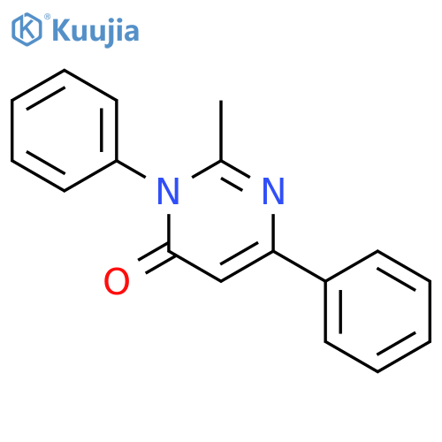 4(3H)-PYRIMIDINONE, 2-METHYL-3,6-DIPHENYL- structure