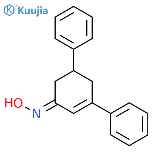 2-Cyclohexen-1-one, 3,5-diphenyl-, oxime, (1E)- structure