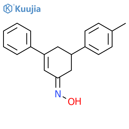 2-Cyclohexen-1-one, 5-(4-methylphenyl)-3-phenyl-, oxime, (1E)- structure