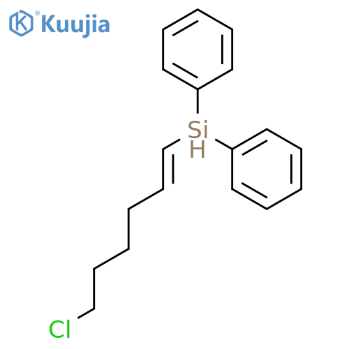 Silane, chloro(1E)-1-hexenyldiphenyl- structure