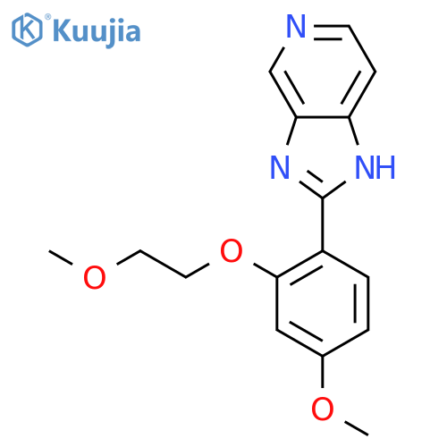1H-Imidazo[4,5-c]pyridine, 2-[4-methoxy-2-(2-methoxyethoxy)phenyl]- structure